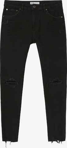 Bershka Slim fit Jeans in Black: front