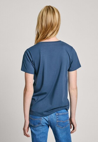 Maglietta ' FIORE ' di Pepe Jeans in blu