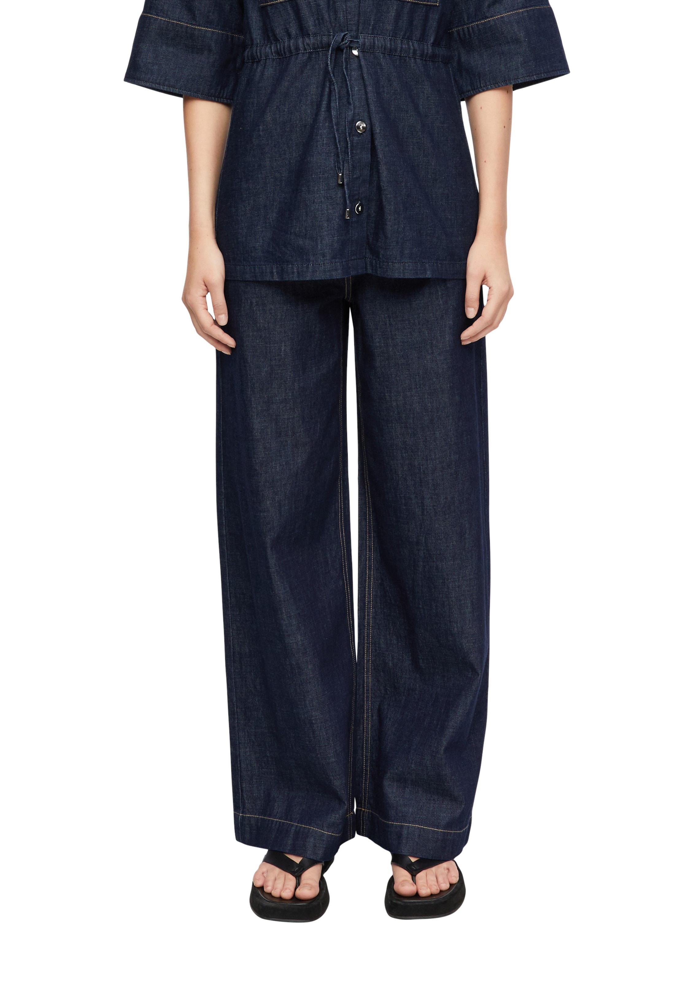COMMA Wide Leg Jeans in Blau: Vorderseite