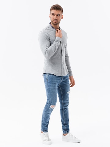 Coupe regular Chemise Ombre en gris