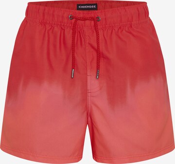 CHIEMSEE Board Shorts in Red: front