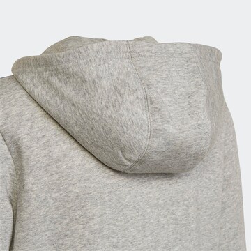 ADIDAS SPORTSWEAR Athletic Zip-Up Hoodie 'Essentials 3-Stripes' in Grey