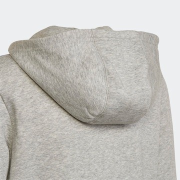 ADIDAS SPORTSWEAR Athletic Zip-Up Hoodie 'Essentials 3-Stripes' in Grey