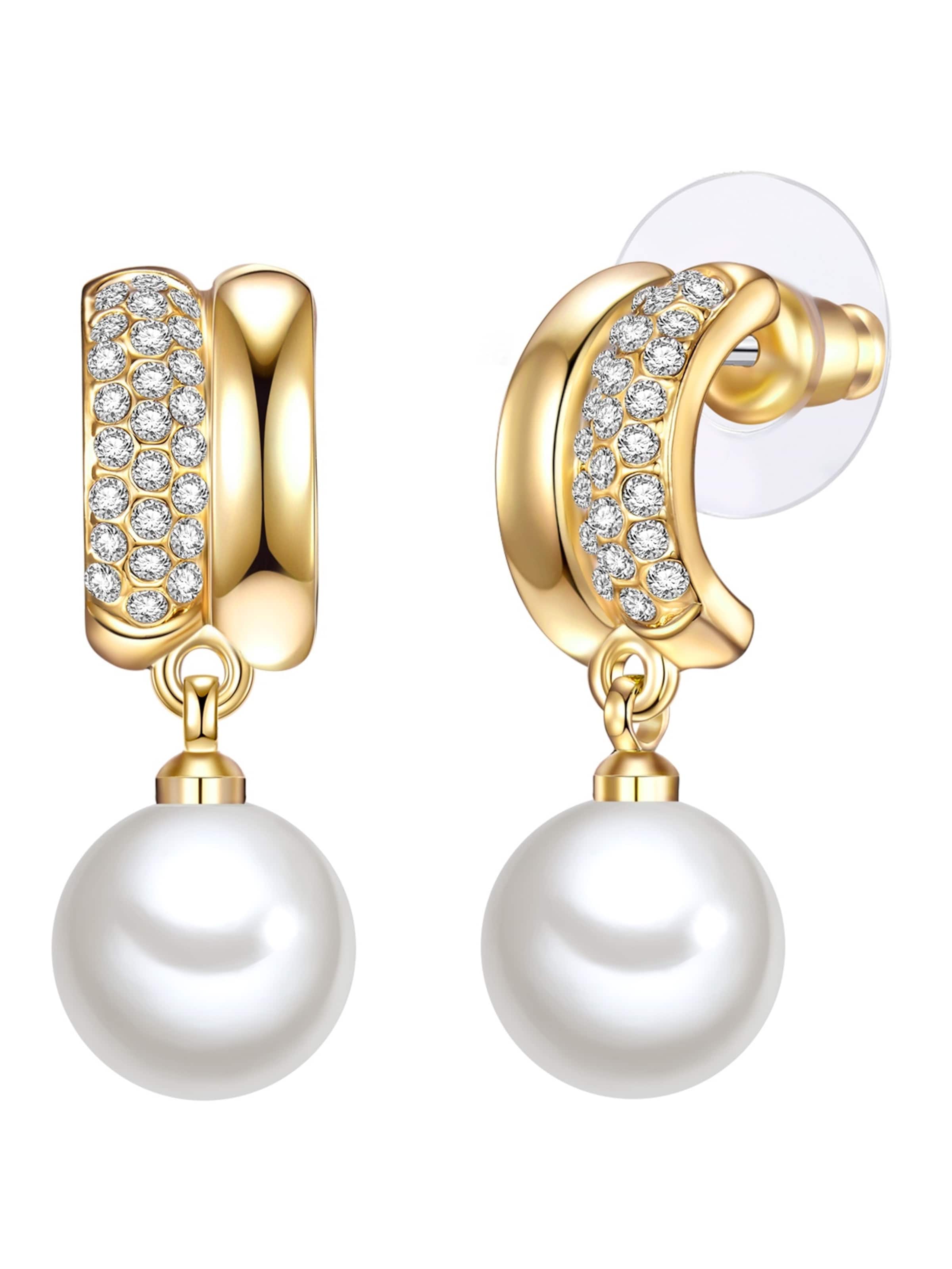 Lulu & Jane Ohrringe in Gold: Vorderseite