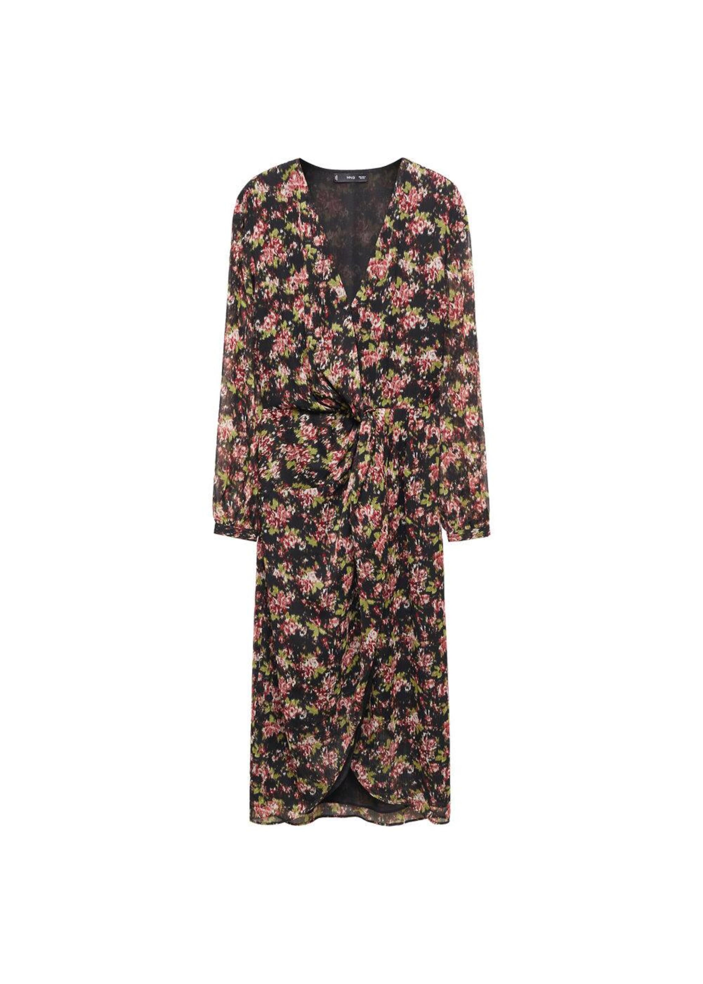 MANGO Šaty 'Carol' – černá: přední strana