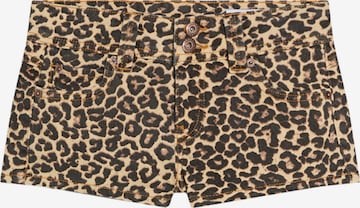 Bershkaregular Traperice - smeđa boja: prednji dio