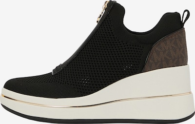 MICHAEL Michael Kors Matalavartiset tennarit 'EMMY' värissä ruskea / musta, Tuotenäkymä