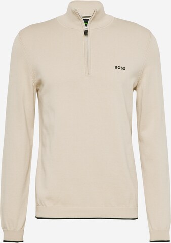 BOSS Trui 'Zallo' in Beige: voorkant