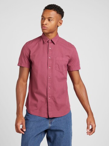 Coupe regular Chemise UNITED COLORS OF BENETTON en rose : devant