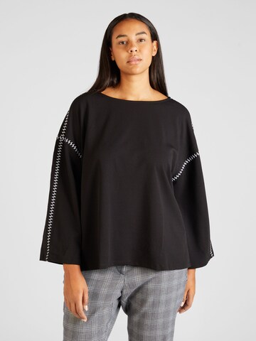 T-shirt 'VALENTINA' Vero Moda Curve en noir : devant