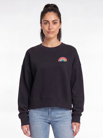 Sweat-shirt 'Women Power' Watapparel en noir : devant