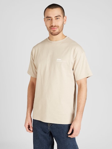 Dr. Denim T-shirt 'Trooper' i beige: framsida