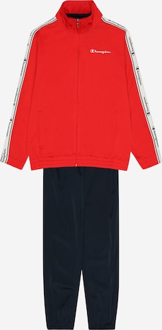 Champion Authentic Athletic Apparel Sweatsuit in Red: front