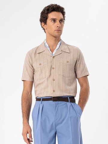 Antioch Regular fit Πουκάμισο σε μπεζ
