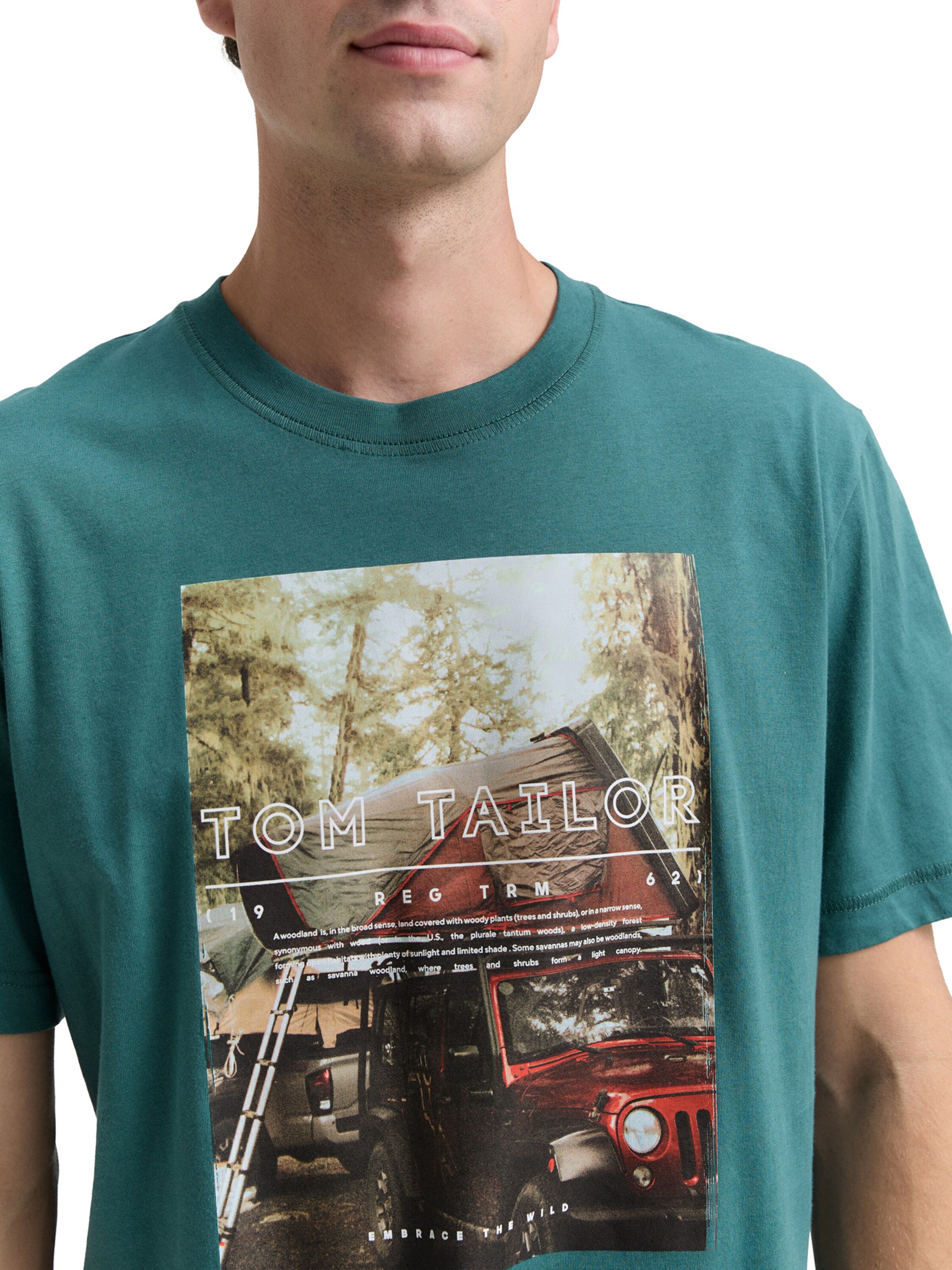 Tricou de la TOM TAILOR pe verde