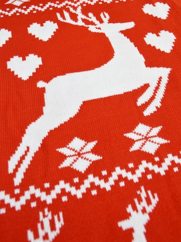 United Labels Sweater 'Weihnachtspullover Rentiere' in Red