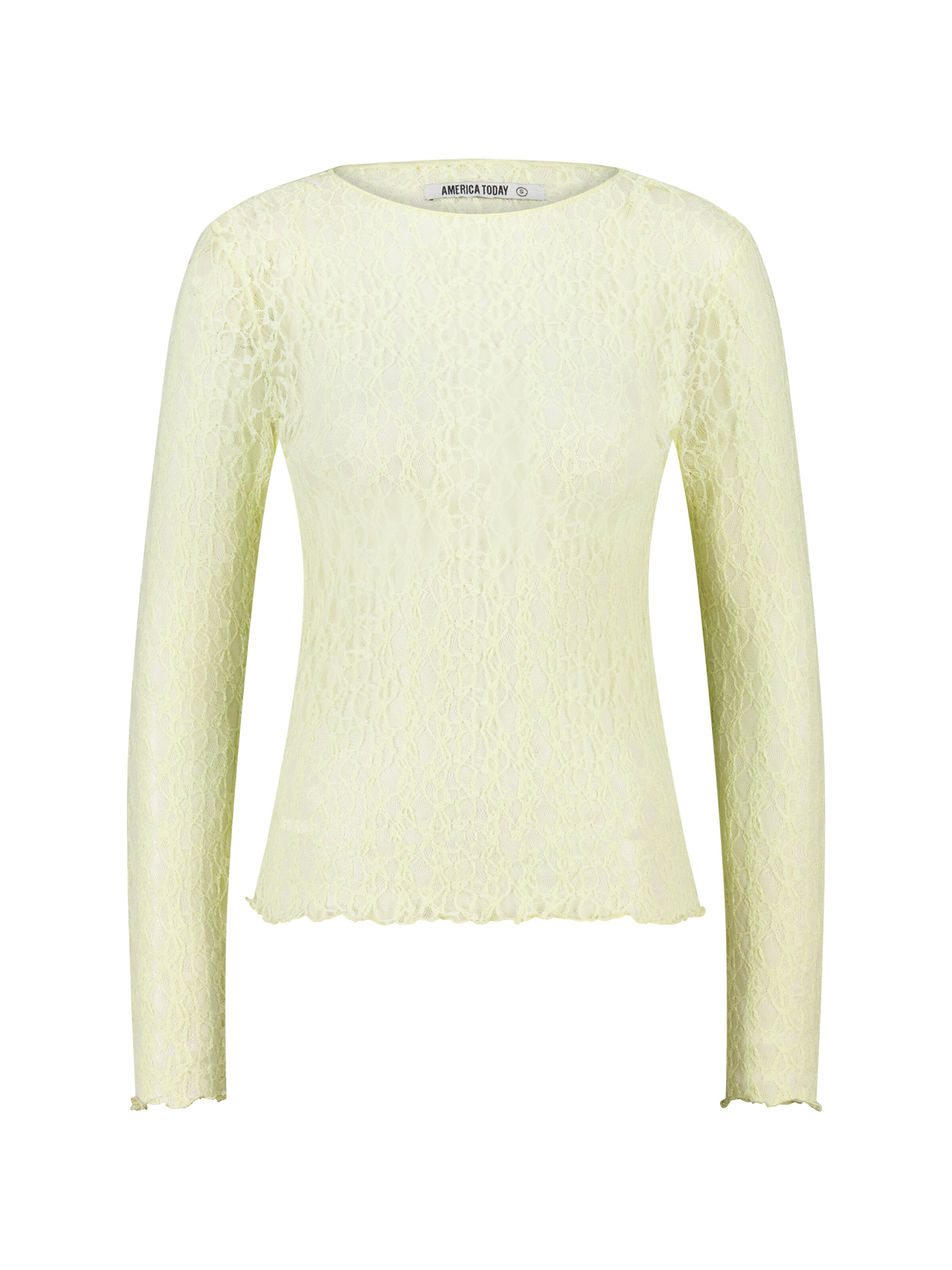 America Today Shirt in Yellow: front