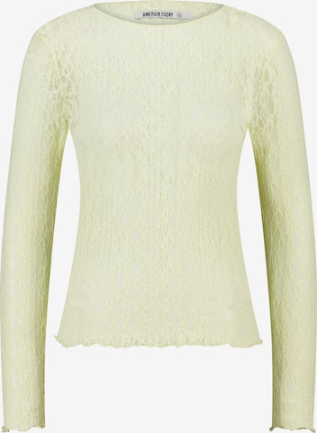 America Today Shirt in Geel: voorkant