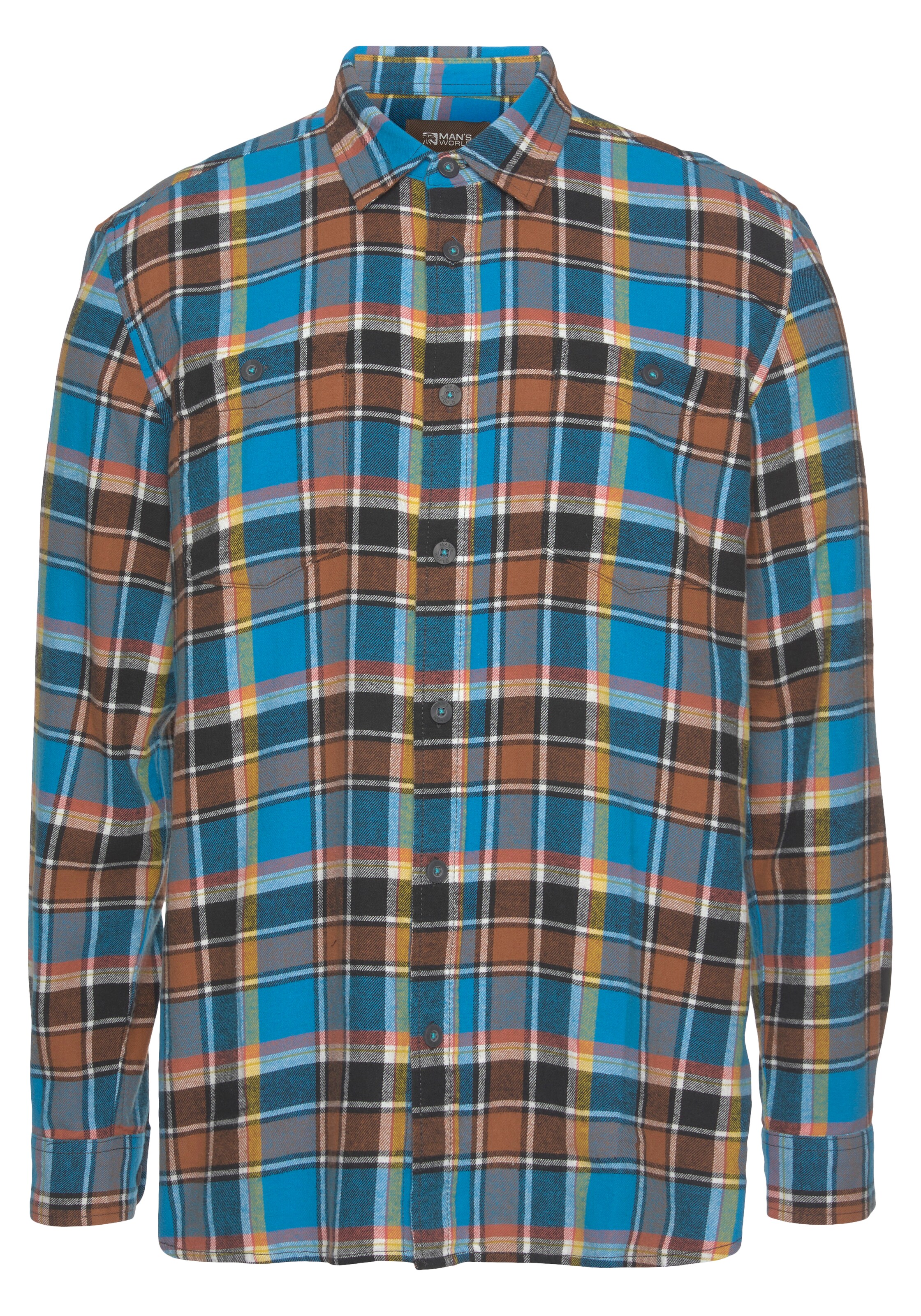 Man's World Regular fit Button Up Shirt in Blue: front