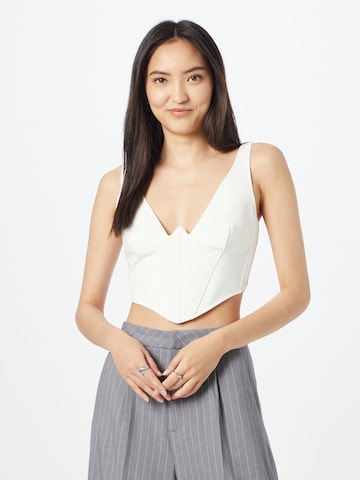 Bardot Top 'BRONTE' in White: front