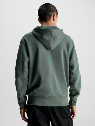 Calvin Klein Jeans Zip-Up Hoodie in Green