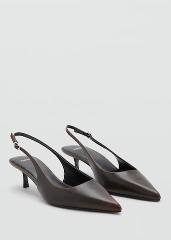 MANGO Slingpumps i brun