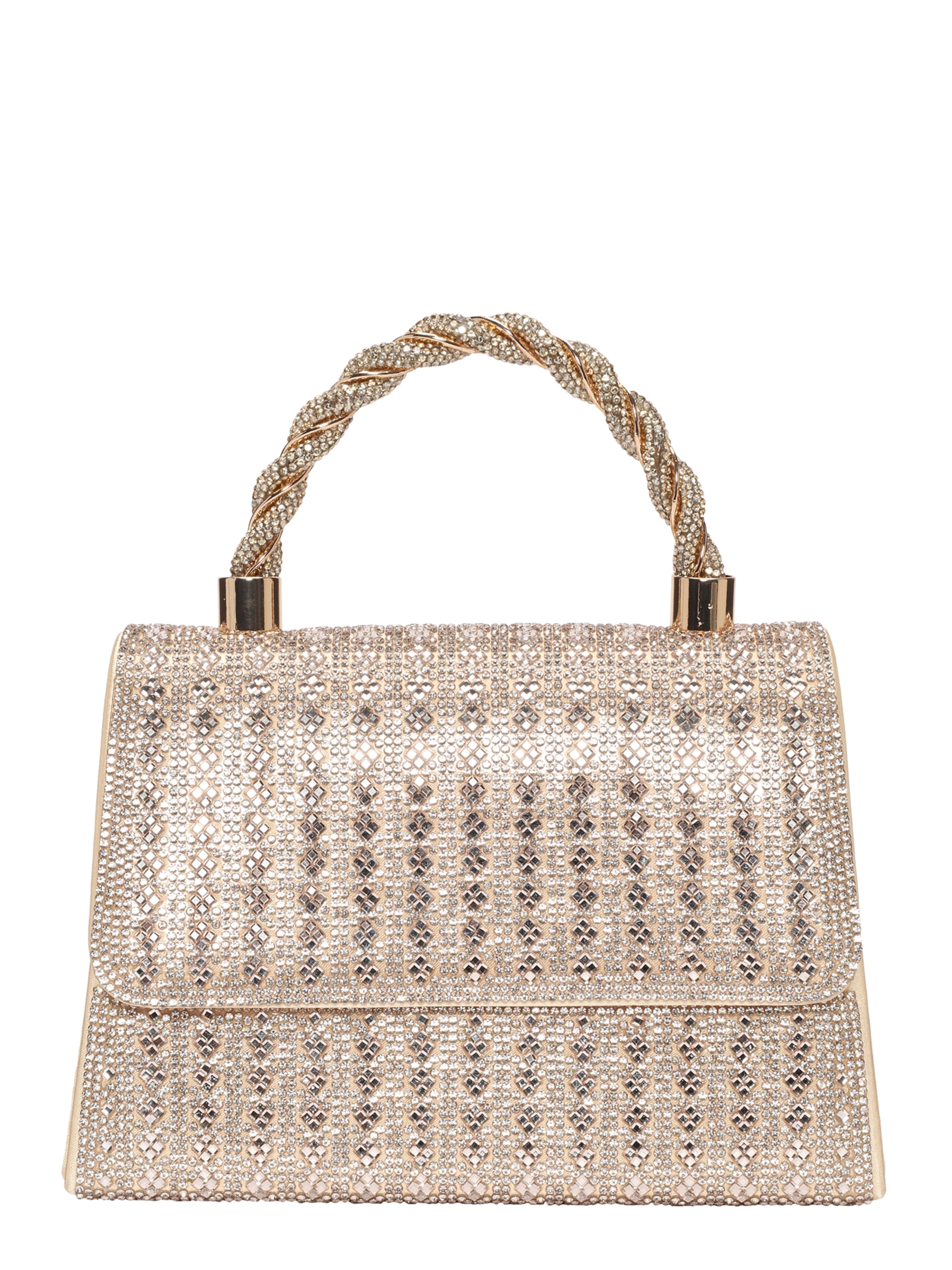 mascara Handbag in Gold: front