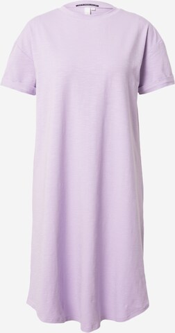 Robe oversize QS en violet : devant