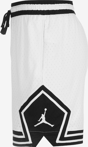 Jordan Широка кройка Спортен панталон 'Diamond' в бяло