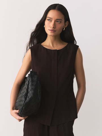 Next Anzugweste in Braun