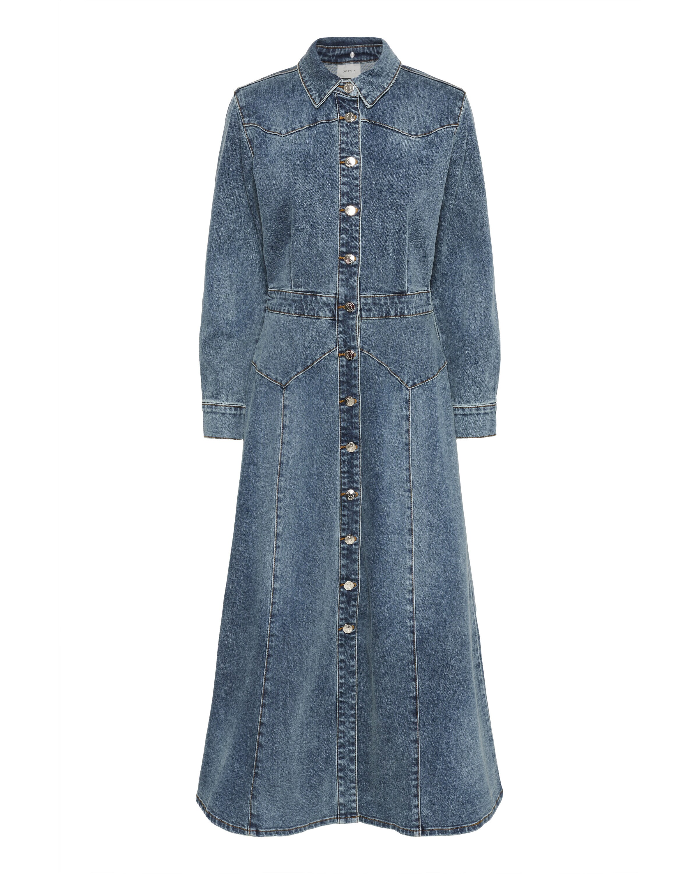 Gestuz Blusekjole 'GZViva' i blå: forside