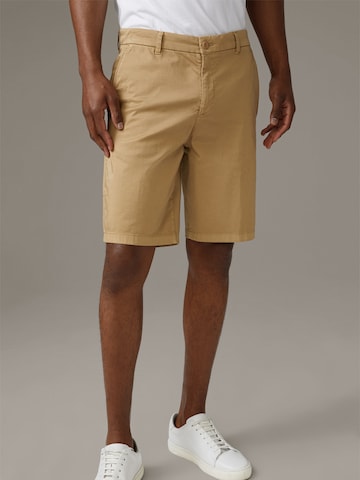 Regular Pantalon 'Crush' STRELLSON en beige : devant
