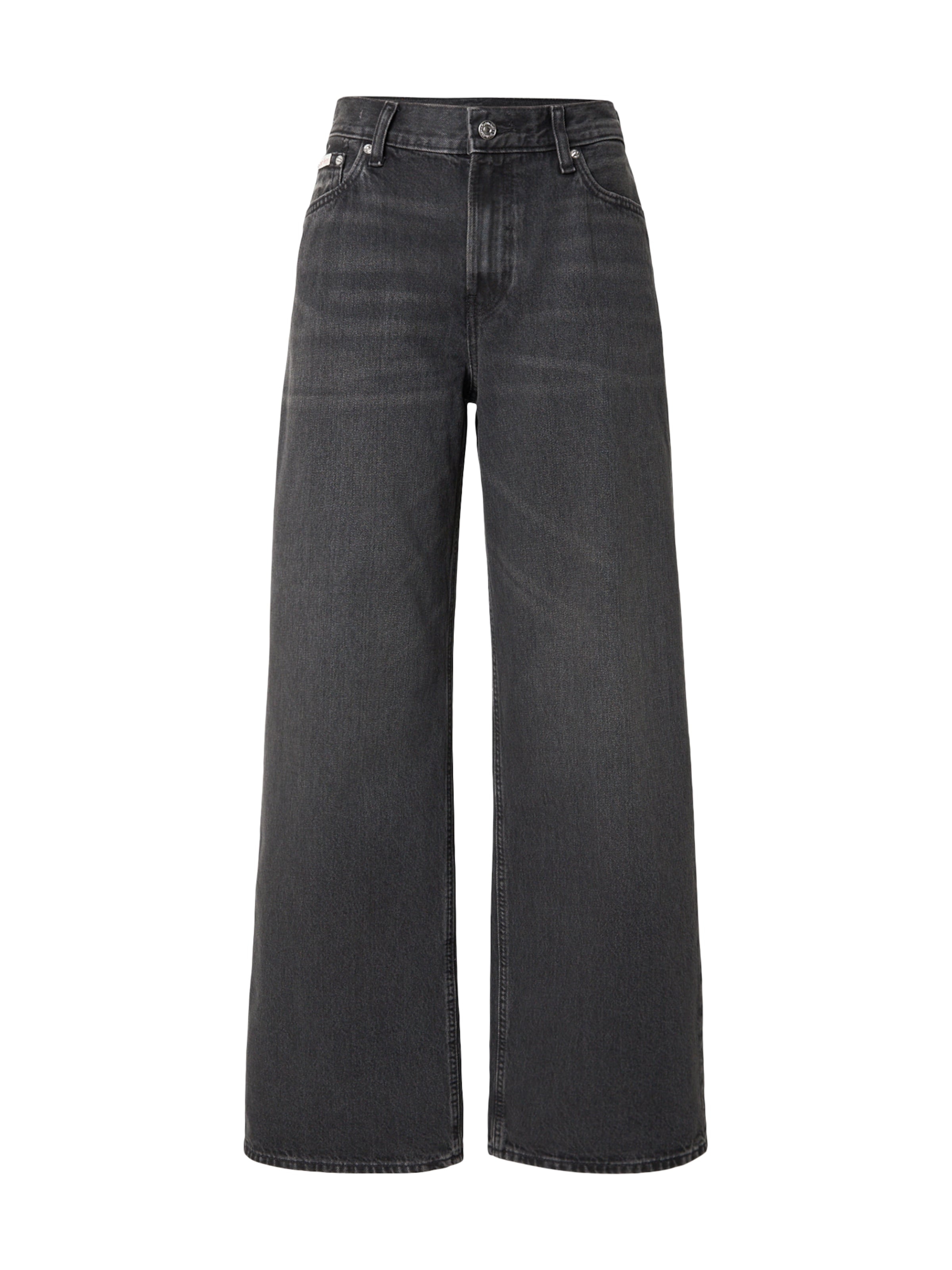 Calvin Klein Jeans Teksapüksid, värv must: eest vaates