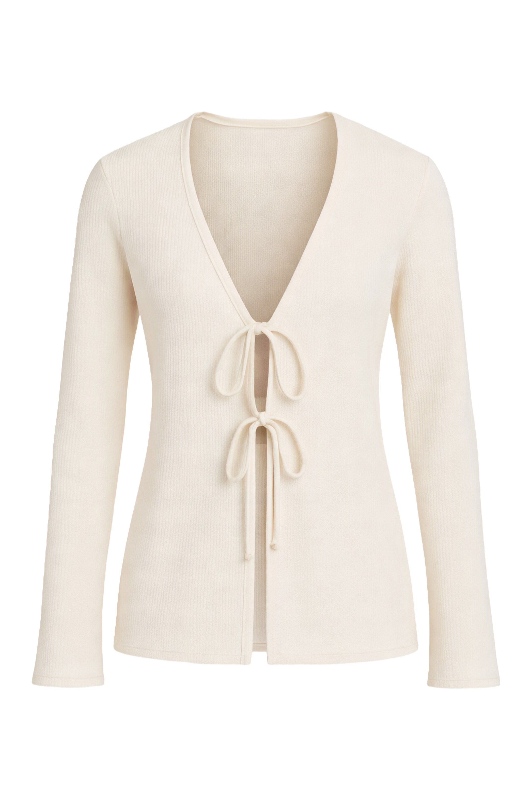 For You Moda Strickjacke in Beige: Vorderseite