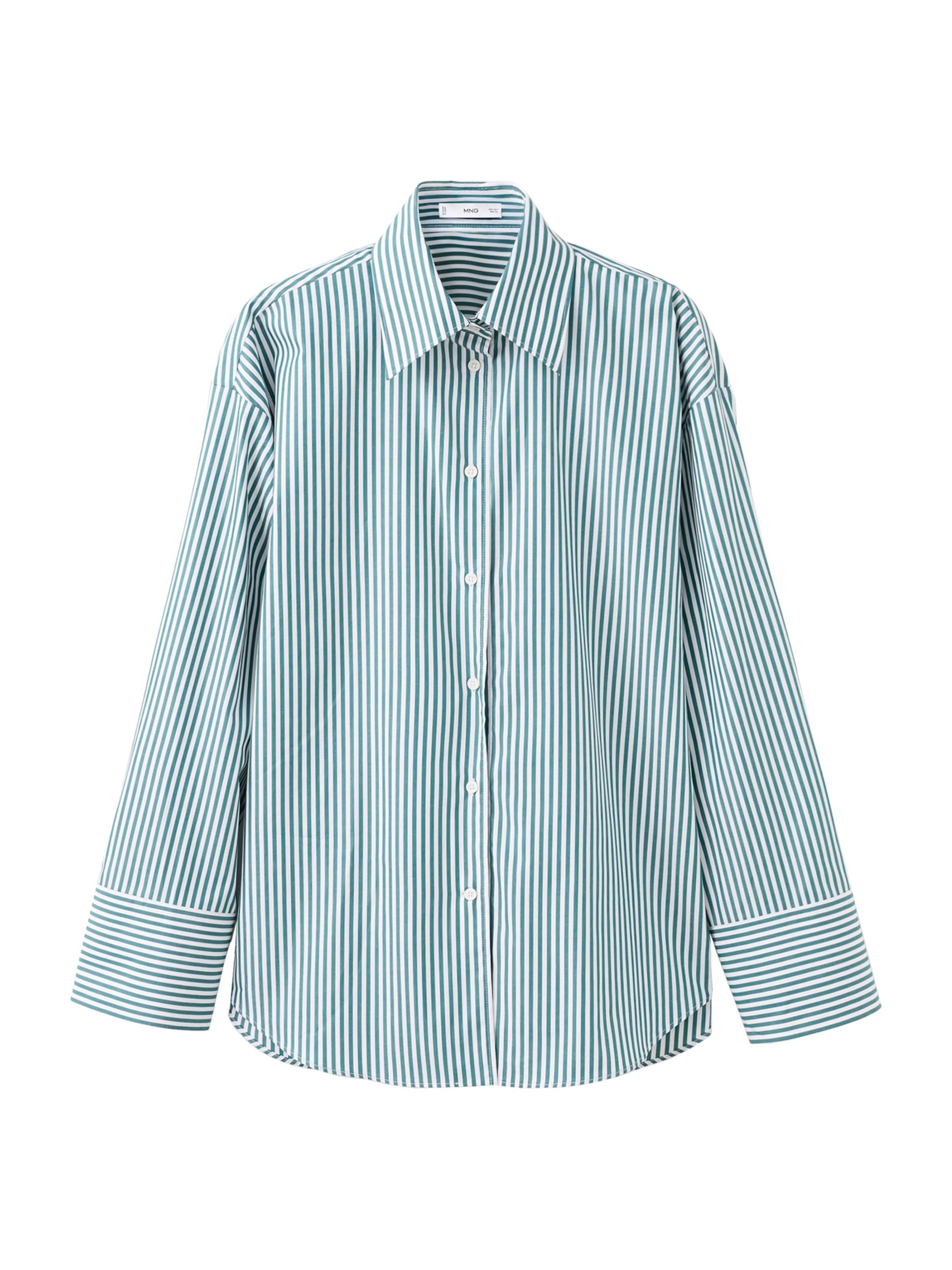 MANGO Pusero 'Rialta' värissä petrooli / valkoinen, Tuotenäkymä