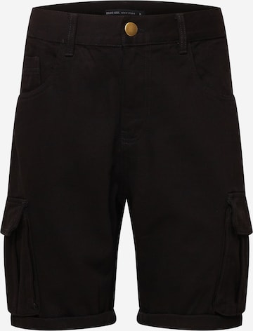 BRAVE SOUL Cargo Pants in Black: front