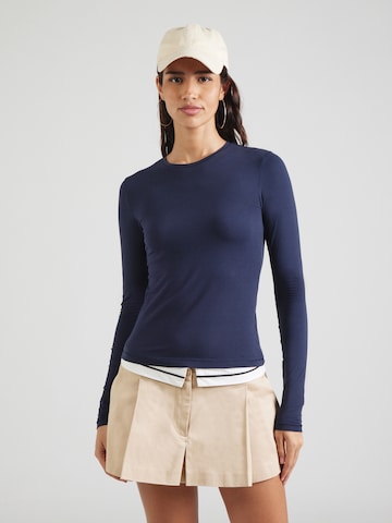 T-shirt WEEKDAY en bleu : devant