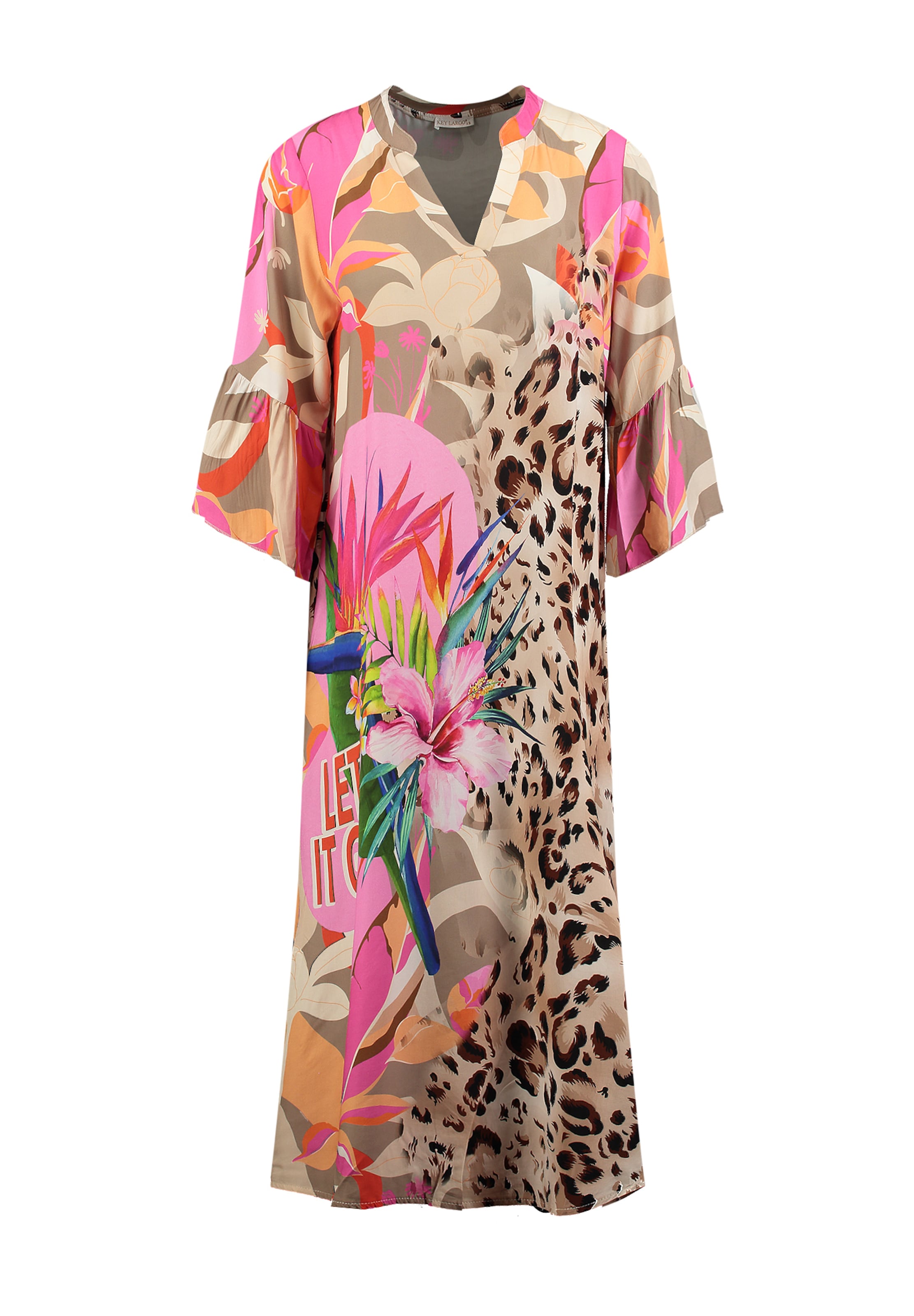 Key Largo Kleid 'Paradise' in Pink: Vorderseite
