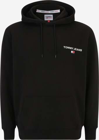 Tommy Jeans Plus Суичър в черно: �отпред