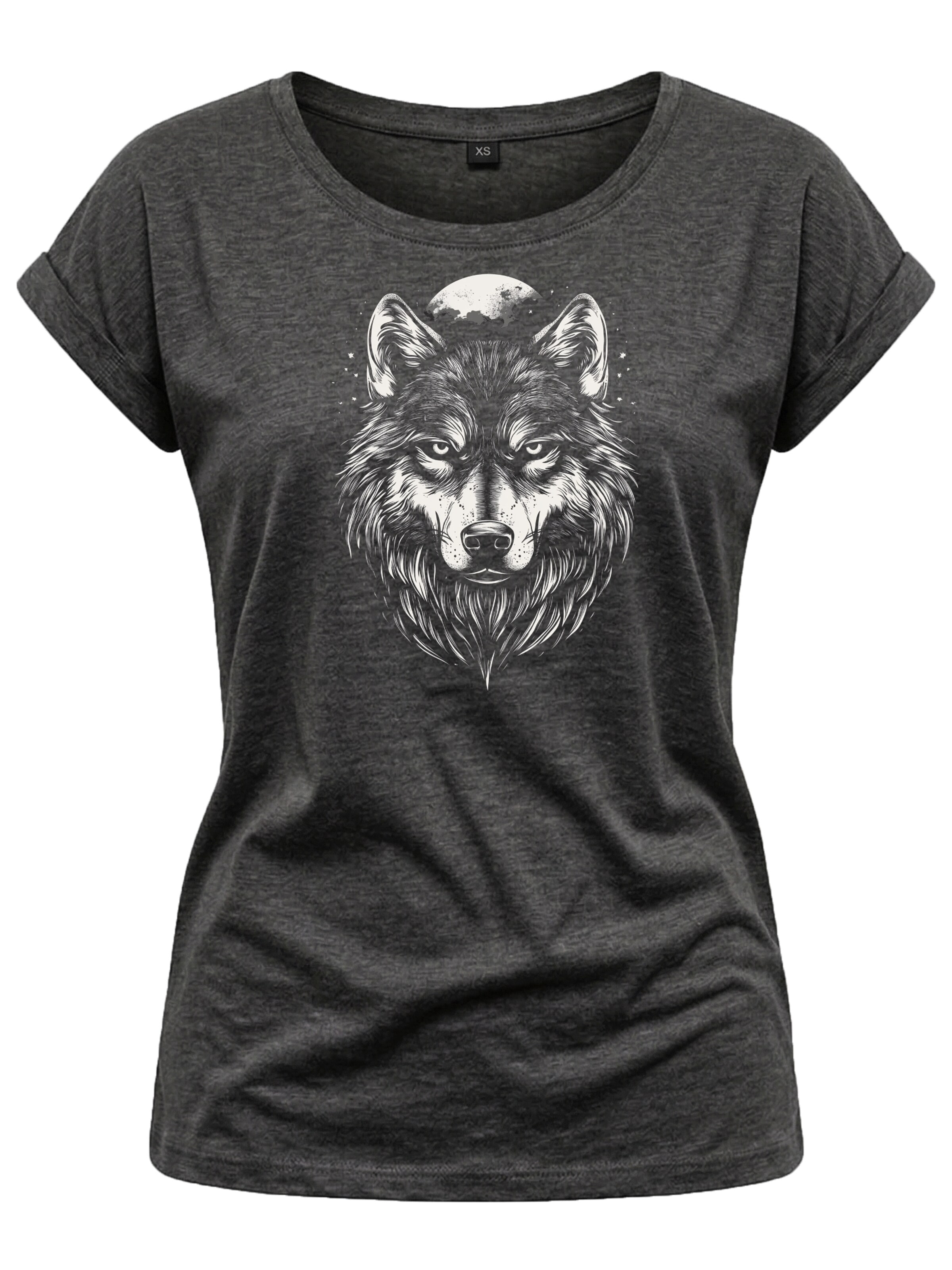 MAKAYA Shirt 'Wolf' in Grey: front