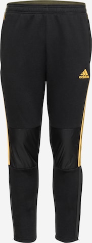 ADIDAS SPORTSWEAR Regular Workout Pants 'Tiro' in Black: front