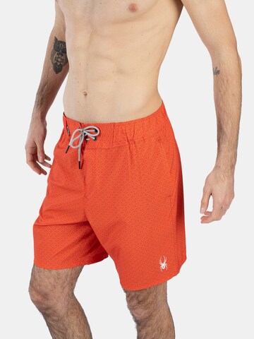 Spyder Athletic Swim Trunks in Orange