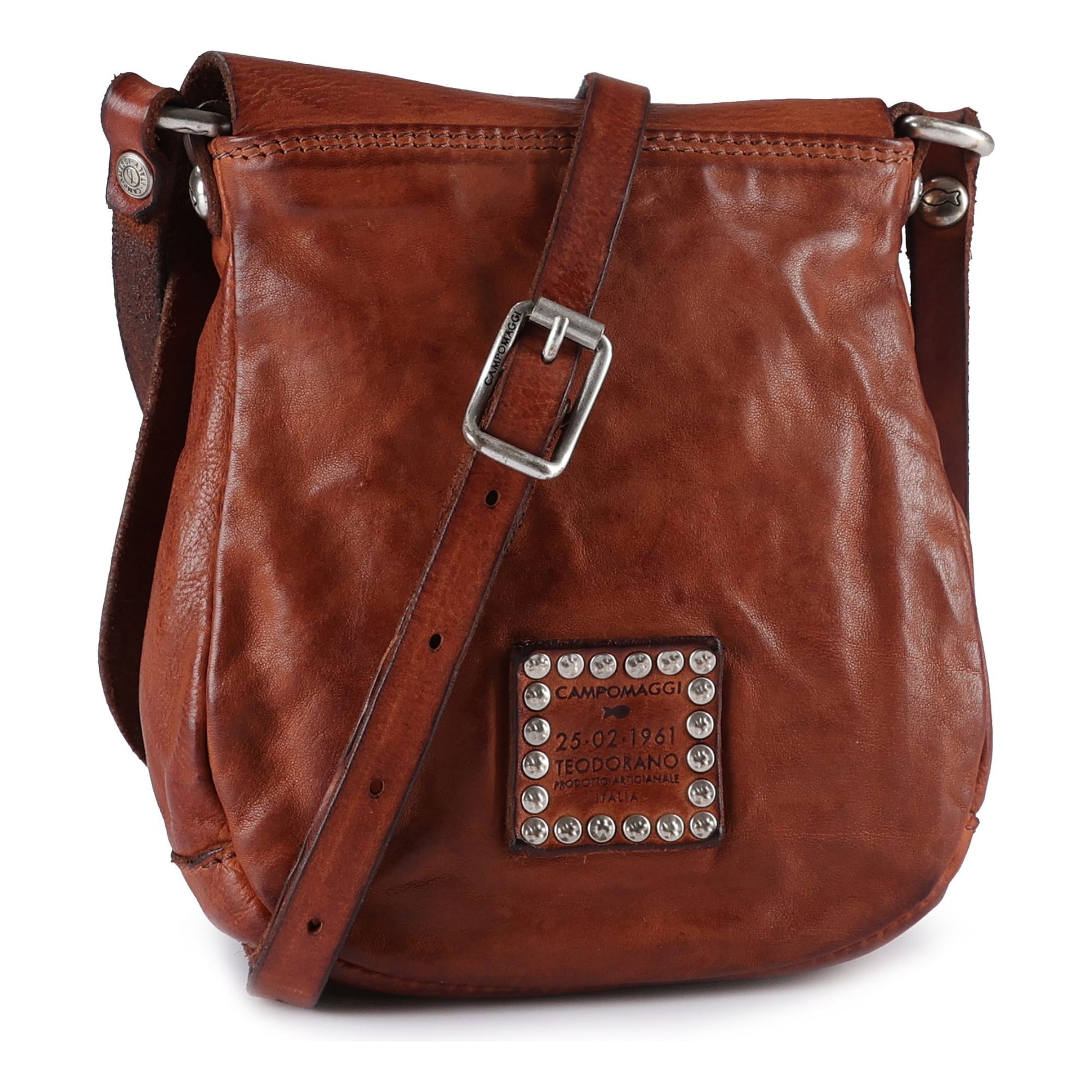 Campomaggi Schoudertas 'Giada' in Bruin