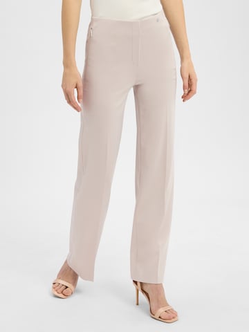Marc Cain Regular Pants ' Winder ' in Beige: front