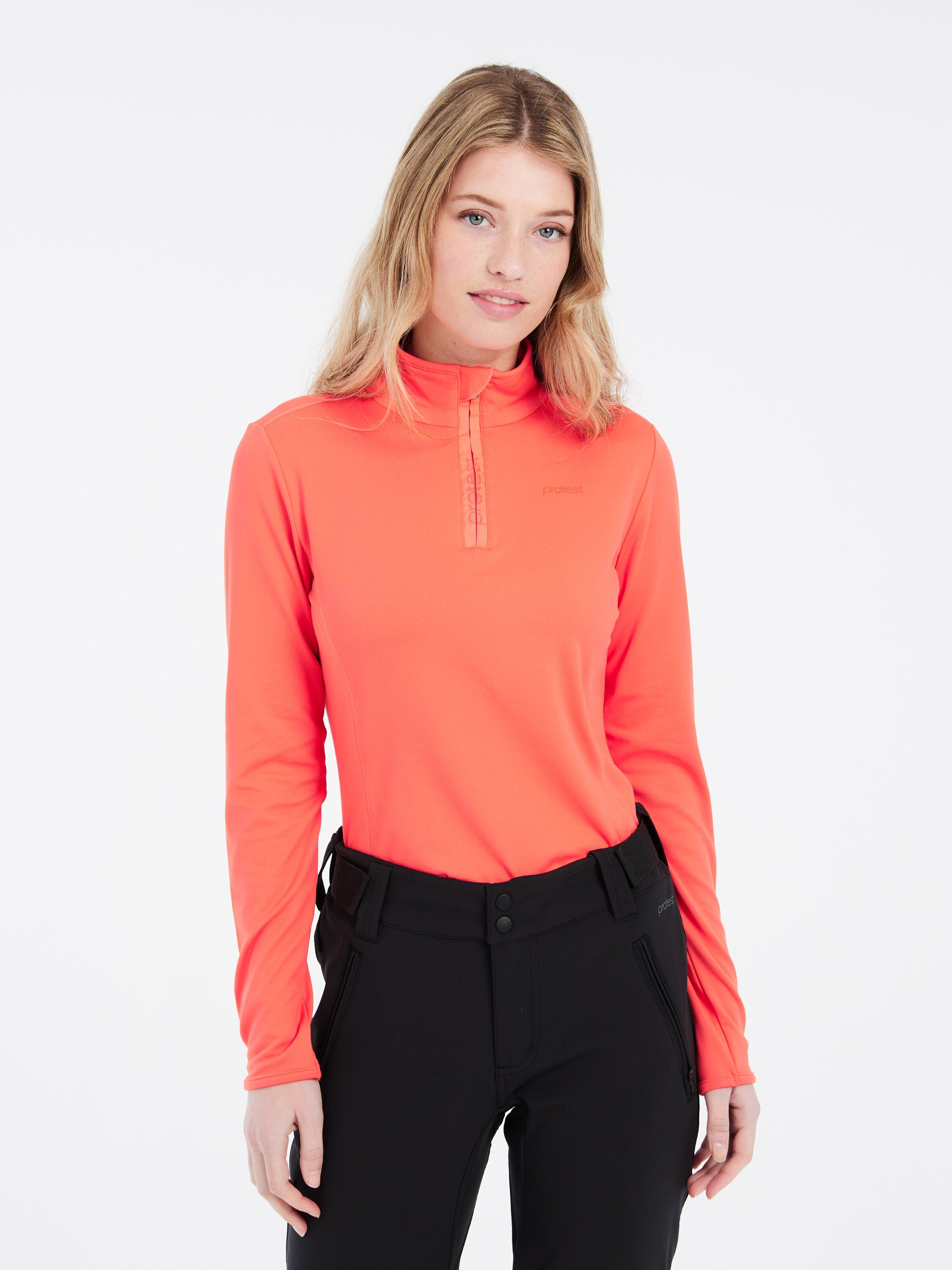 PROTEST Athletic Sweatshirt 'REFABRIZ' in Orange: front