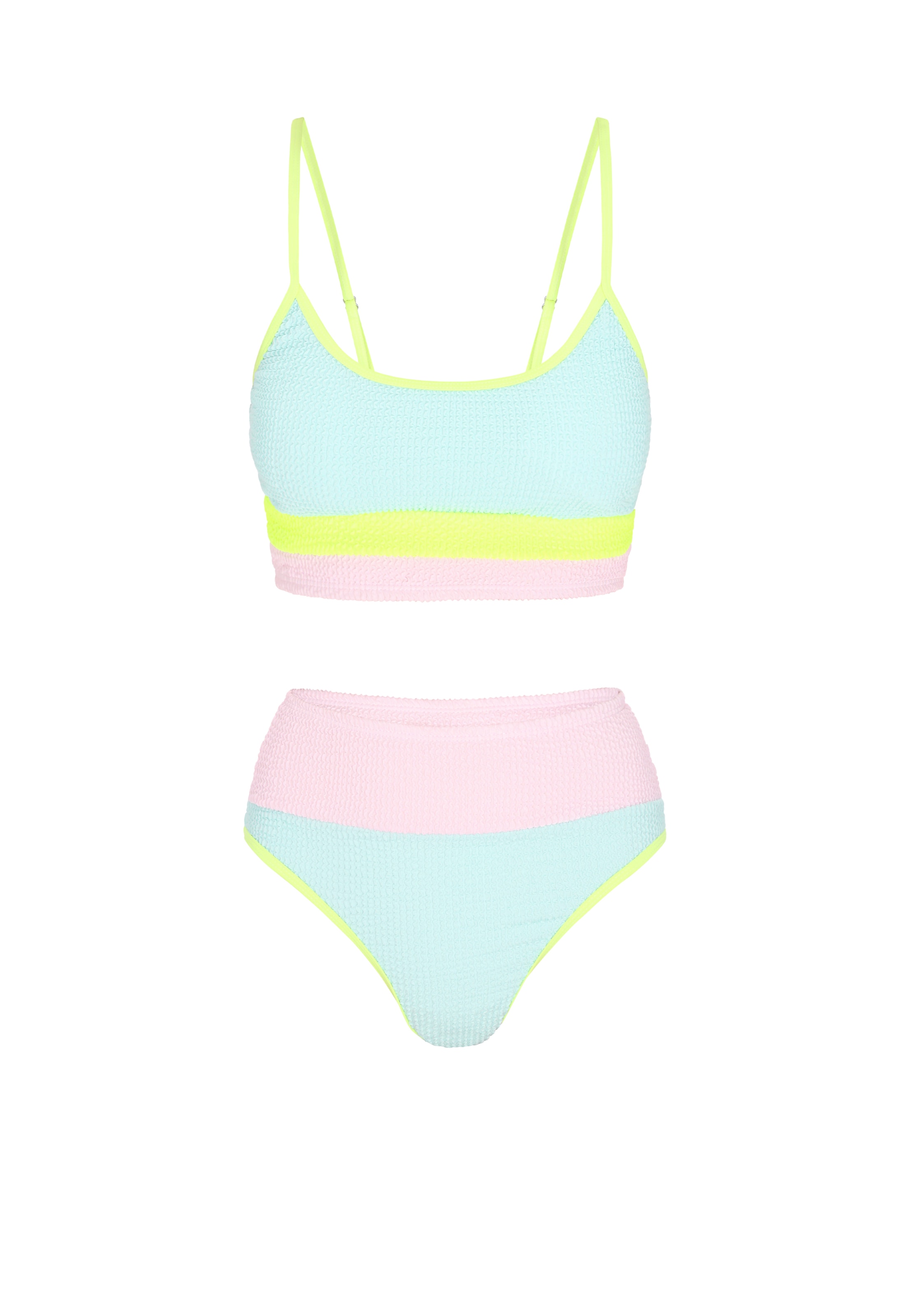 Bustier Bikini IZIA en bleu : devant