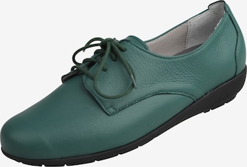 Natural Feet Lace-Up Shoes 'Larissa' in Green: front