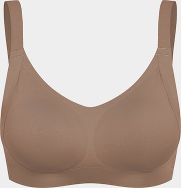 cfab (formerly creamy fabrics) BH 'Seamless Compact Push-Up BH' in Braun: Vorderseite