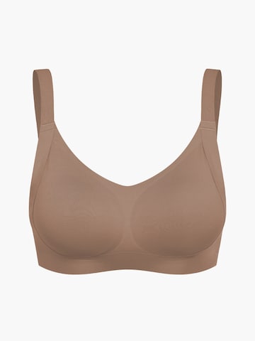 cfab (formerly creamy fabrics) Push-up BH 'Seamless Compact Push-Up BH' in Bruin: voorkant
