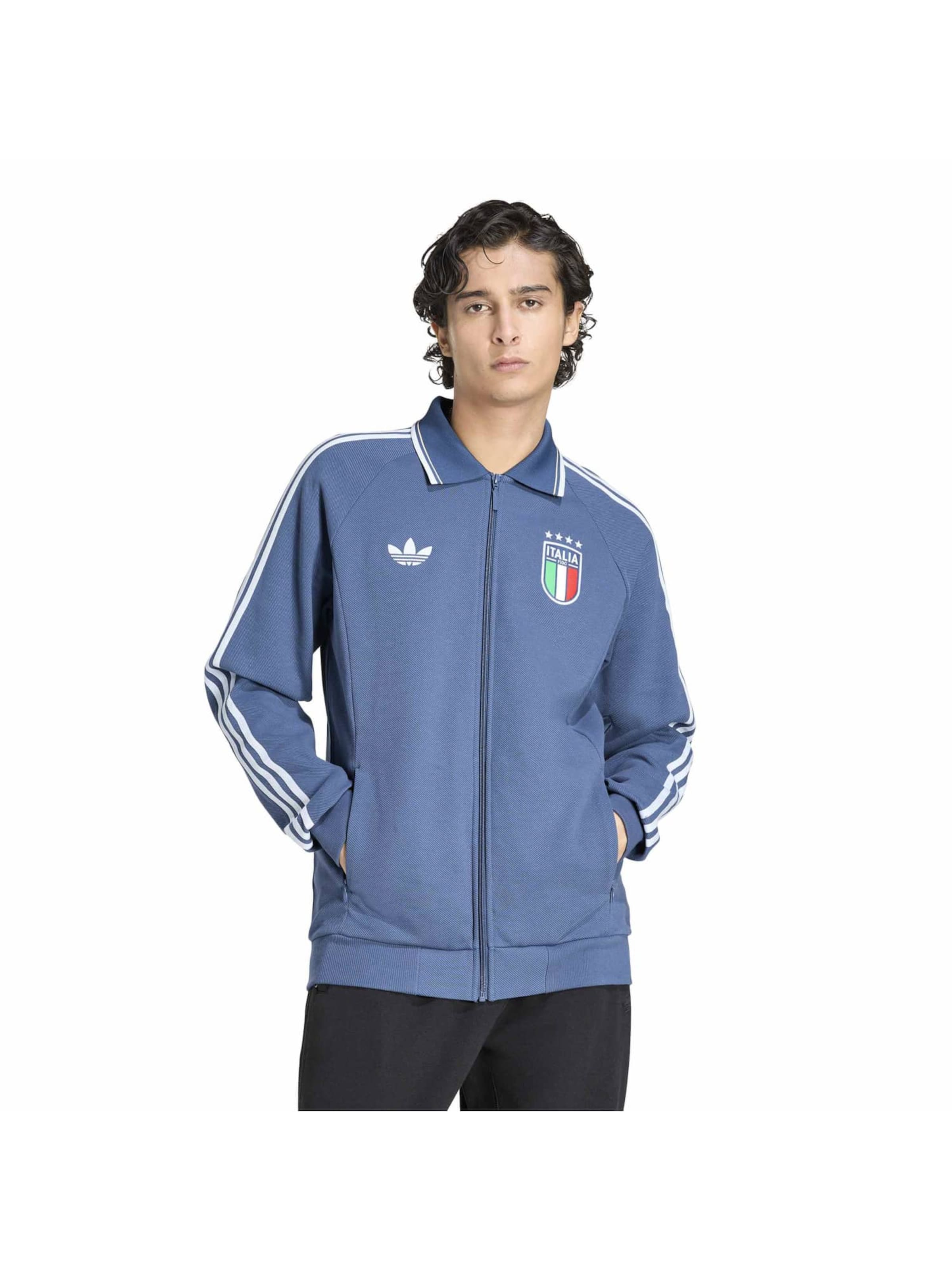 ADIDAS PERFORMANCE Μπουφάν άσκησης 'Italy Away Anthem' σε μπλε: μπροστά